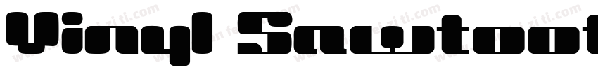 Vinyl Sawtooth Outline ITC Std字体转换